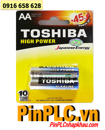 Pin Toshiba LR6GCP BP-2PV; Pin AA 1.5v Alkaline Toshiba LR6GCP BP-2PV chính hãng (Vỉ 2viên)